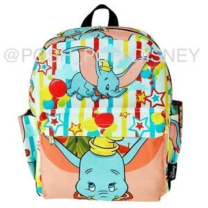DISNEY Dumbo Daypack Elepant stars clouds & stripe print yellow red blue print